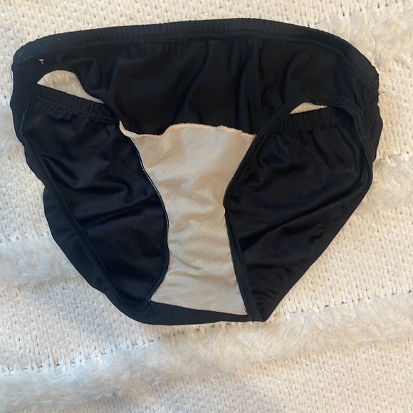 Vintage solar bikini black swimsuit 2 piece bathing suit Germany size 34C 11 12 - Picture 6 of 16